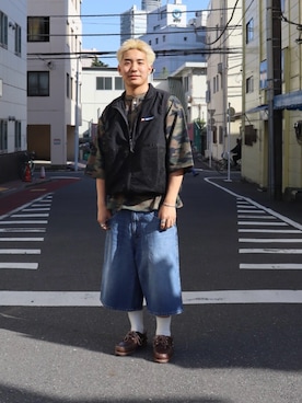 「KEBOZ（ケボズ）のアイテム」を使った、ns0315さん（メンズ・172cm）の春コーディネート