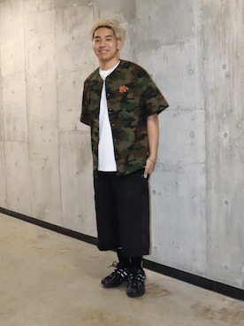 「KEBOZ（ケボズ）のEFG TENJIKU BASEBALL JERSEY（シャツ/ブラウス、その他）」を使った、Neoさん（メンズ・172cm）の春コーディネート