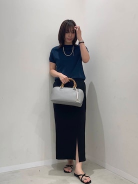 「大人シンプル」｜yuiさん（レディース・167cm）の夏コーディネート