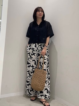 「大人シンプル」｜yuiさん（レディース・167cm）の夏コーディネート