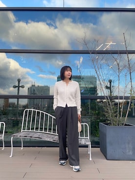 「春カーディガン」｜yuiさん（レディース・167cm）の冬コーディネート