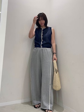 「大人シンプル」｜yuiさん（レディース・167cm）の夏コーディネート