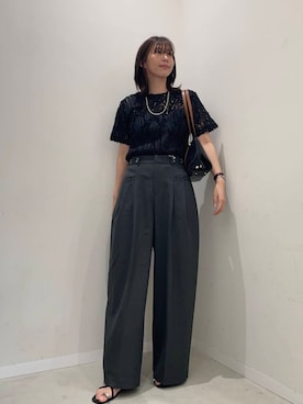 「大人シンプル」｜yuiさん（レディース・167cm）の夏コーディネート