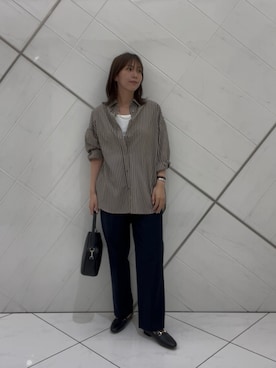 「URBAN RESEARCH DOORS（アーバンリサーチドアーズ）の2WAYスクエアショルダーバッグ（ショルダーバッグ）」を使った、yuiさん（レディース・167cm）の秋コーディネート