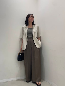 「OOFOS（ウーフォス）のアイテム」を使った、yuiさん（レディース・167cm）の夏コーディネート