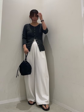 「アイテム（スウェットパンツ）」を使った、yuiさん（レディース・167cm）の夏コーディネート
