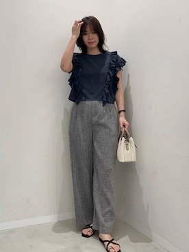 「大人シンプル」｜yuiさん（レディース・167cm）の夏コーディネート
