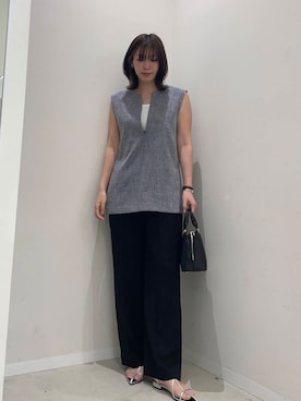 「大人シンプル」｜yuiさん（レディース・167cm）の夏コーディネート