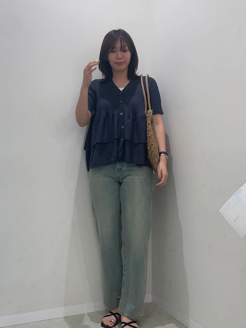 ハイウエストストレートデニム