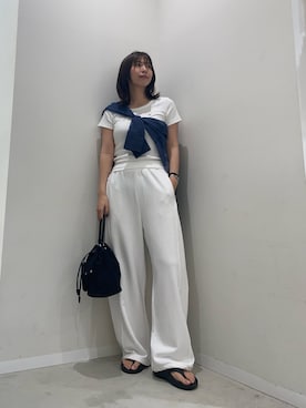 「アイテム（スウェットパンツ）」を使った、yuiさん（レディース・167cm）の夏コーディネート
