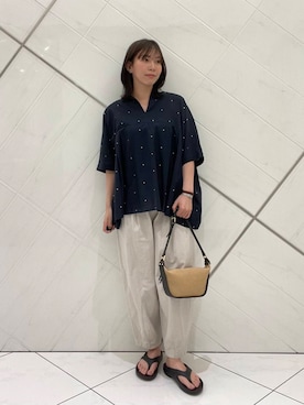 「大人シンプル」｜yuiさん（レディース・167cm）の夏コーディネート