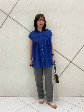 「MARCO BIANCHINI（マルコビアンチーニ）のアイテム」を使った、yuiさん（レディース・167cm）の夏コーディネート