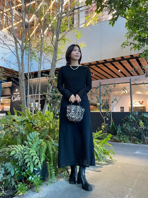 セール】シアーレイヤードシャーリングワンピース（ワンピース