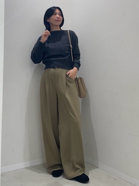 「アイテム（スリッポン）」を使った、yuiさん（レディース・167cm・20代）の秋コーディネート