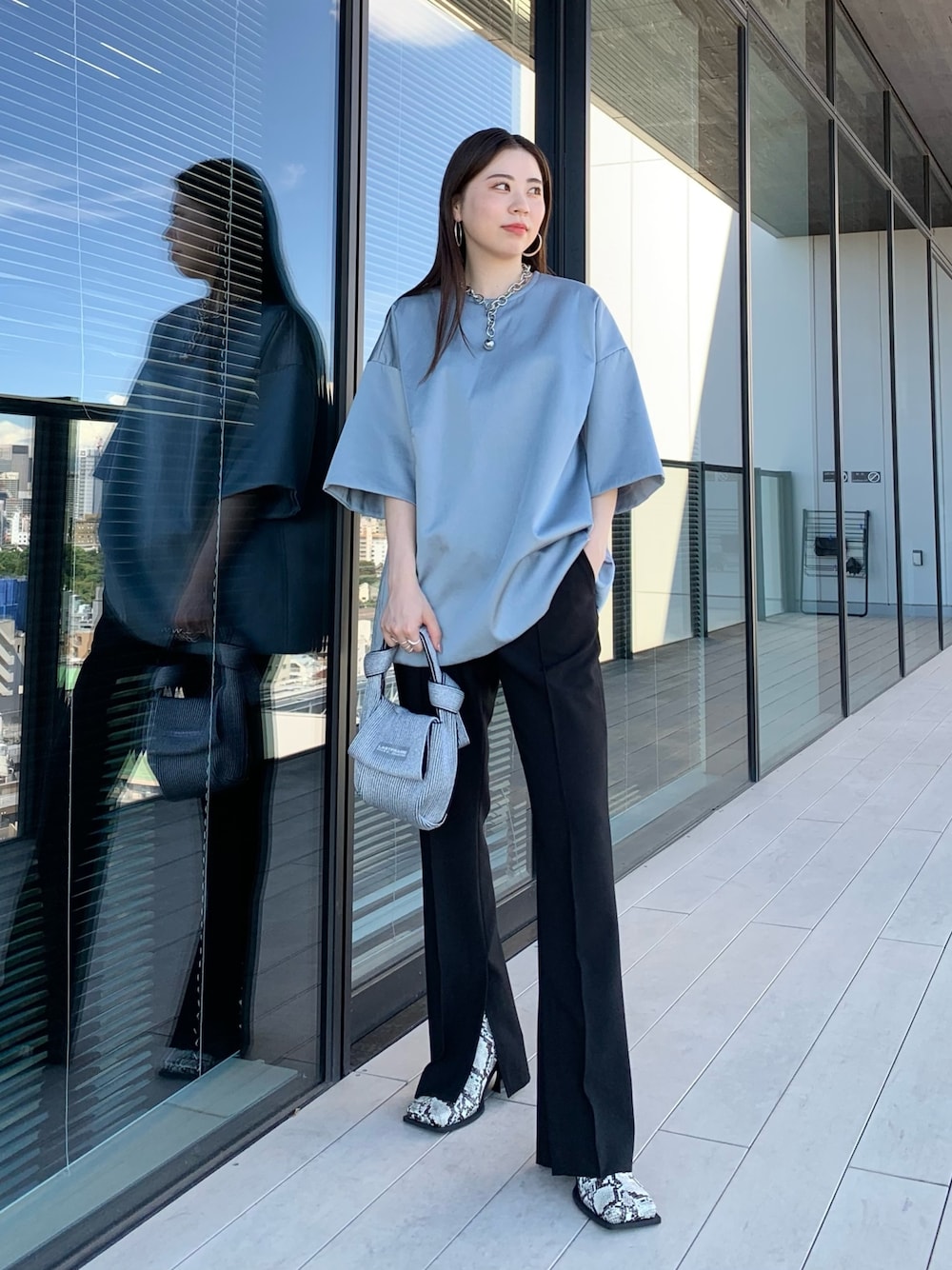 美品 クラネ padded satin tops パデットサテントップス CLANE/クラネ】PADDED SATIN TOPS/パデットサテントップス（T