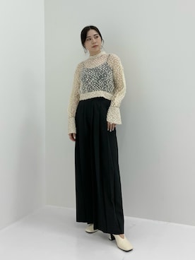 「CLANE（クラネ）のアイテム（シャツ/ブラウス）」を使った、坂田 円香 Sakata Madokaさん（レディース・163cm）の秋コーディネート