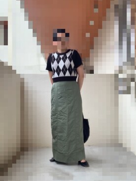 「H&M（エイチ・アンド・エム）のアイテム（ベスト）」を使った、ぽんさん（レディース・151cm）の夏コーディネート