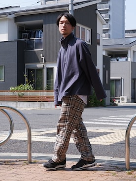 かみけん。さん（メンズ・168cm）の春コーディネート