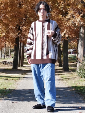 かみけん。さん（メンズ・168cm）の冬コーディネート