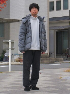 「Confirm（コンファーム）のアイテム（ブルゾン）」を使った、かみけん。さん（メンズ・168cm）の冬コーディネート