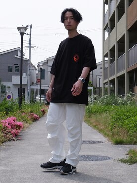 かみけん。さん（メンズ・168cm）の春コーディネート