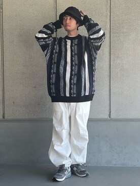 「Confirm（コンファーム）のアイテム（帽子）」を使った、かみけん。さん（メンズ・168cm）の秋コーディネート