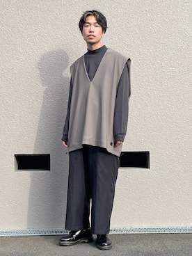 「STYLEMIXER（スタイルミキサー）のアイテム」を使った、かみけん。さん（メンズ・168cm）の冬コーディネート