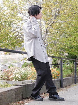 かみけん。さん(メンズ・168cm)の春コーディネート