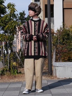 かみけん。さん(メンズ・168cm)の冬コーディネート