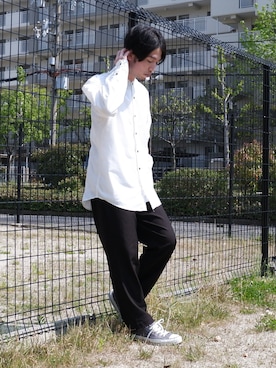 かみけん。さん（メンズ・168cm）の春コーディネート