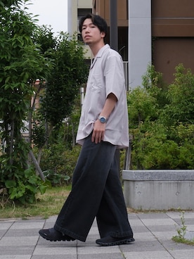 「Confirm（コンファーム）のアイテム」を使った、かみけん。さん（メンズ・168cm）の夏コーディネート