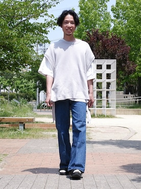 かみけん。さん（メンズ・168cm）の春コーディネート