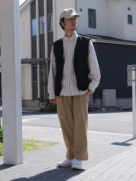 かみけん。さん(メンズ・168cm)の春コーディネート