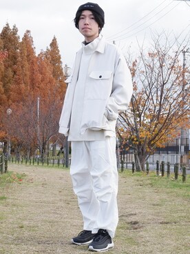 「Confirm（コンファーム）のアイテム（ブルゾン）」を使った、かみけん。さん（メンズ・168cm）の冬コーディネート