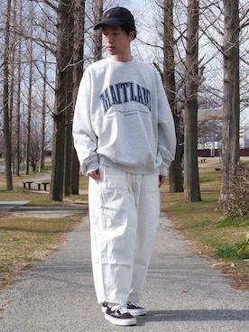 かみけん。さん（メンズ・168cm）の春コーディネート