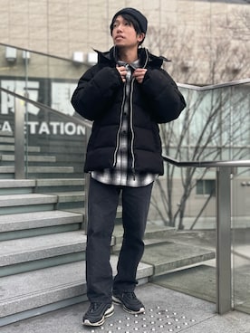 「ILL'S（イルズ）のアイテム（ジャケット/アウター）」を使った、かみけん。さん（メンズ・168cm）の冬コーディネート