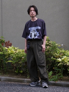 「Confirm（コンファーム）のアイテム」を使った、かみけん。さん（メンズ・168cm）の夏コーディネート