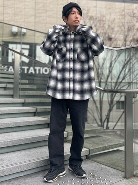「ILL'S（イルズ）のアイテム（ジャケット/アウター）」を使った、かみけん。さん（メンズ・168cm）の冬コーディネート