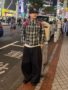 「Columbia（コロンビア）のアイテム」を使った、りくおさん（メンズ・165cm）の秋コーディネート