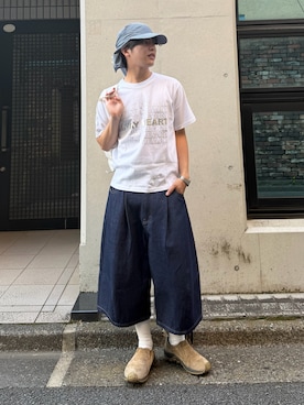 「Elanque（エランク）のアイテム」を使った、りくおさん（メンズ・165cm）の夏コーディネート