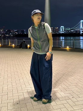 「MERRELL（メレル）のアイテム」を使った、りくおさん（メンズ・165cm）の夏コーディネート