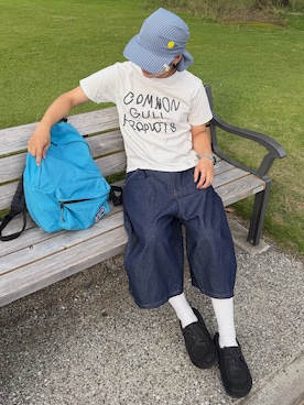 「Elanque（エランク）のアイテム」を使った、りくおさん（メンズ・165cm）の夏コーディネート