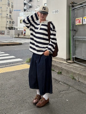 「Elanque（エランク）のアイテム」を使った、りくおさん（メンズ・165cm）の夏コーディネート