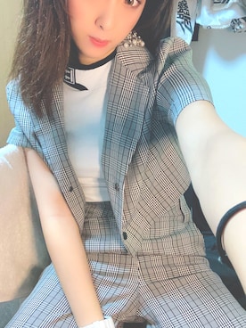 「MY（マイ）のアイテム」を使った、anikAmoonさん（レディース・165cm）の秋コーディネート