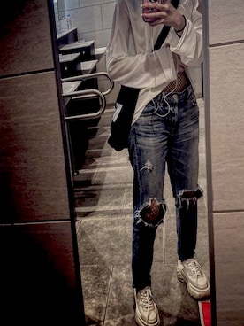 「MY（マイ）のアイテム」を使った、anikAmoonさん（レディース・165cm）の秋コーディネート