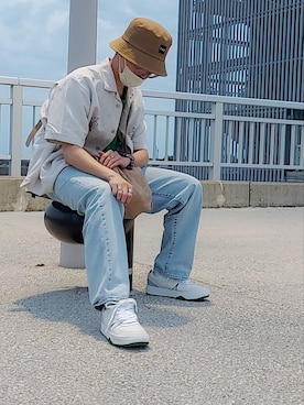 「LACOSTE」｜「アイテム（アナログ腕時計）」を使った、Numaさん（メンズ・169cm）の夏コーディネート