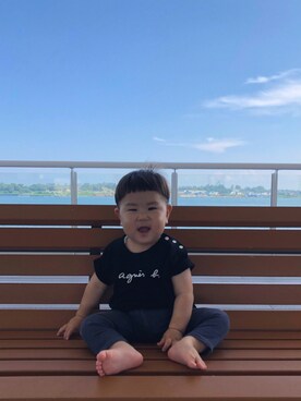 woooさん（キッズ・80cm）の夏コーディネート