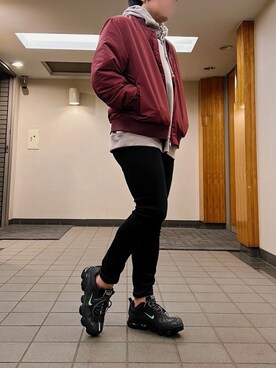 Ma 1を使った H M のメンズ人気ファッションコーディネート Wear