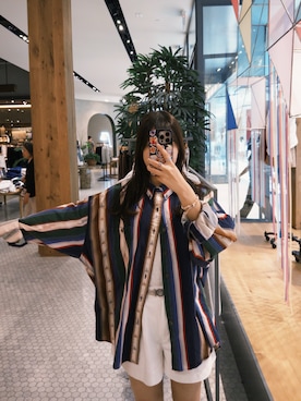 「アイテム（トップス）」を使った、myoutfitsさん（レディース・163cm）の夏コーディネート