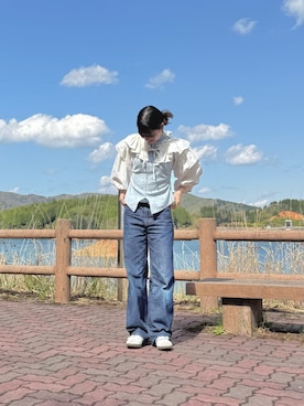 「adidas（アディダス）の【ムラサキスポーツ限定カラー登場！】adidas skateboarding/アディダス スケートボーディング メンズ レディース スニーカー SAMBA ADV サンバ スケシュー 421243959/421243956/421241906/421253946/421253947（スニーカー）」を使った、saitoumoeさん（レディース・156cm）の秋コーディネート